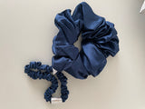 Silk Scrunchie - Blue