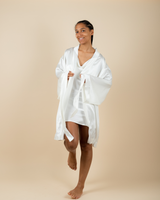 Silk robe - White